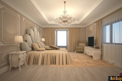 Interior design bedroom luxury villa Istanbul