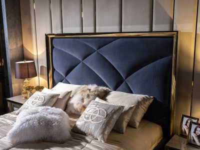 Bedroom furniture luxury upholstered bed Viola 01